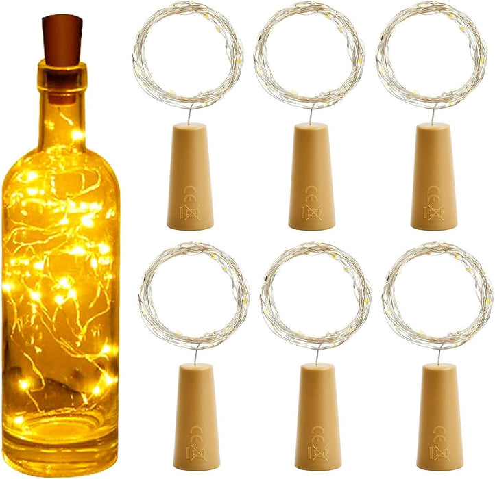 Bulk buy x12pcs 2M Warm Light Bottle Stopper with 20 Sparkling Lights