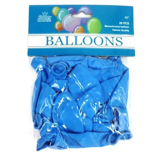 BALLOONS 12" 20PC LIGHT BLUE