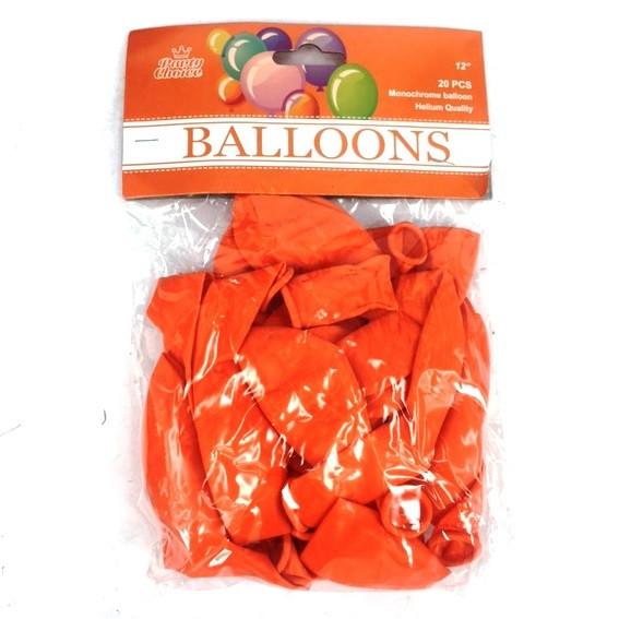BALLOONS 12" 20PC ORANGE