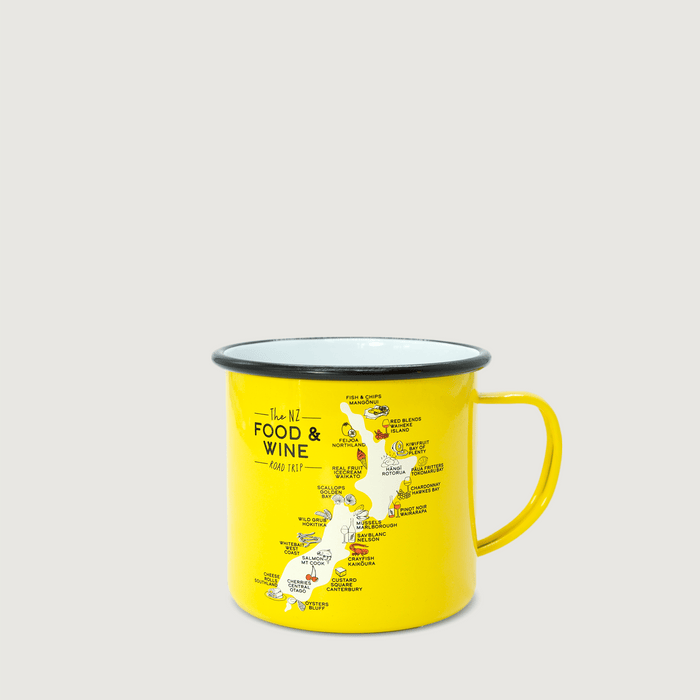 Food & Wine Enamel Mug