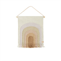 OYOY Follow the Rainbow Mini Wall Rug | Lavender Shades