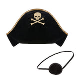 Pirate hat and patch dress up set