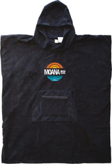 Adventure Towel Hoodie Zip Pocket / Black Adults