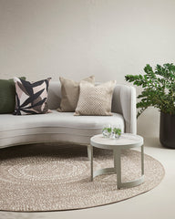 Cove Ecru Round Floor Rug