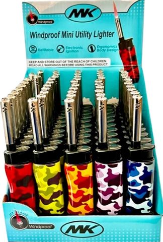 Camouflage Windproof Lighter - 50pcs Bulk Pack