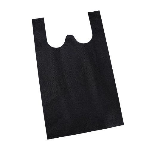 Bulk Buy Ecobag Non-Woven Shopping Bag 60x40x12cm Black Pack of 100