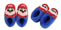 Anime Super Mario Soft Plush Slippers Women Men Cartoon Warm Home Indoor Shoes