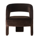 Amalfi Formes Armchair Brown Velvet 66x68x79cm