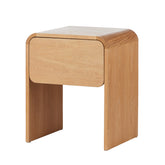 Amalfi Oslo Oak Timber Bedside Table Natural