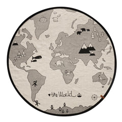OYOY Rug | World Black + Off White