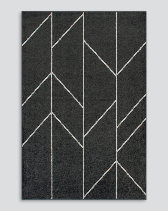 Kingston Black Floor Rug