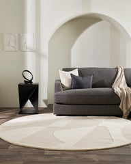 Marceau Ivory Round Floor Rug