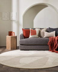 Marceau Ivory Round Floor Rug