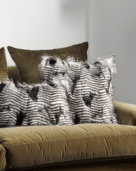 Silver Pheasant Square Cushion
