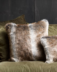 Striped Elk Square Cushion