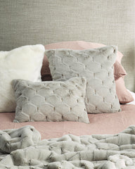 Valentina Grey Square Cushion