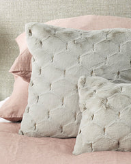 Valentina Grey Square Cushion