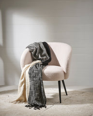 Varese Black Throw