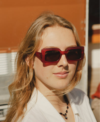 The Lulus Sunglasses Red Transparent