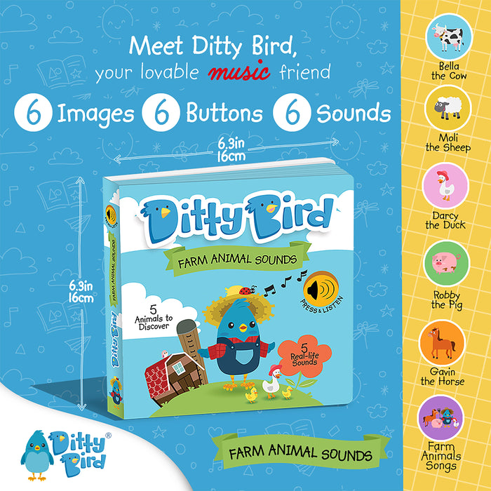 Ditty Bird Sound Book - Farm Animals