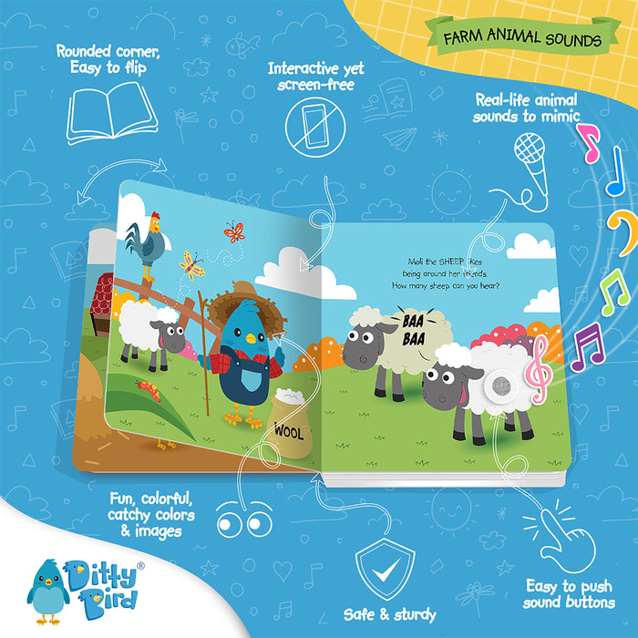 Ditty Bird Sound Book - Farm Animals