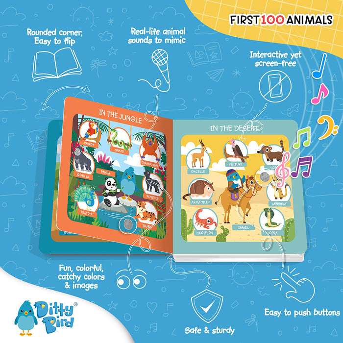 Ditty Bird Sound Book -First 100 Animals