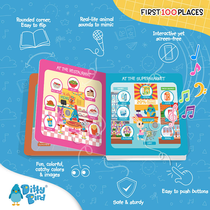 Ditty Bird Sound Book -First 100 Places