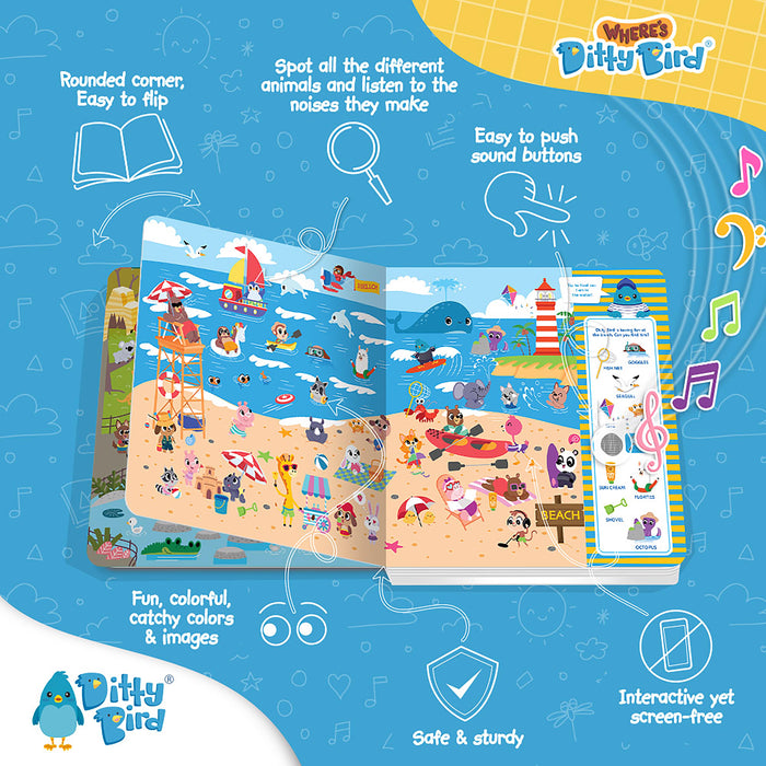 Ditty Bird Sound Book - Where's Ditty Bird?
