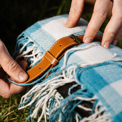Picnic Blanket - Blue Check