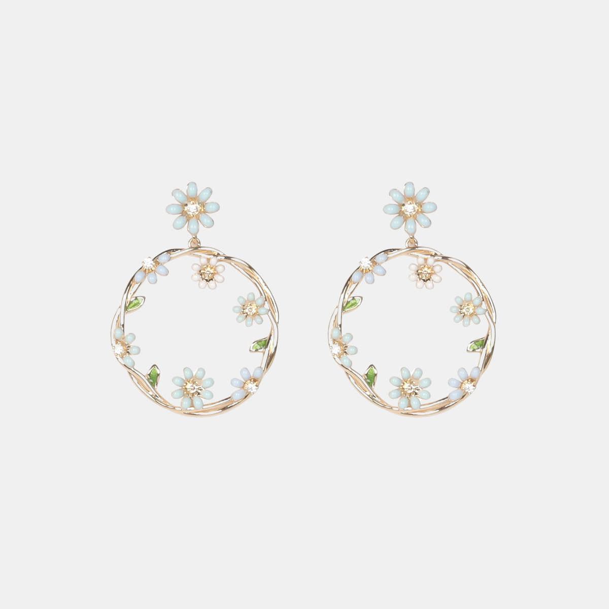 Daisy Earrings - Blue