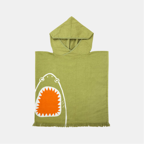 Beach Poncho - Shark Olive