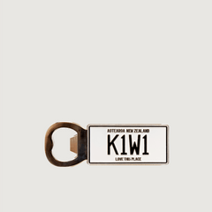 117 Number Plate Bottle Opener -Metal Magnet Kiwi