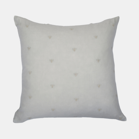 Mason Bee Linen Cushion 60cm - Sky Grey