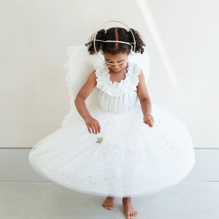 Angel Long Tutu White