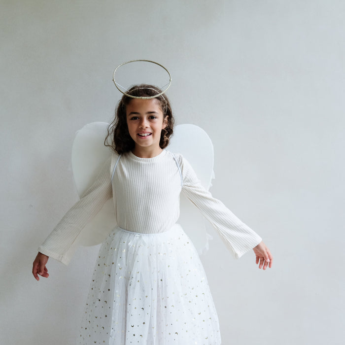 Angel Long Tutu White