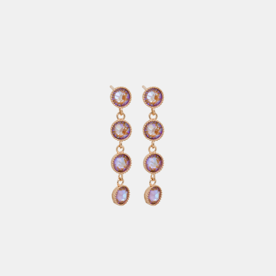 Earrings Crystal Rosalie - Rose Gold