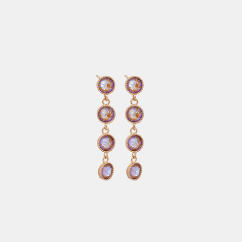 Earrings Crystal Rosalie - Rose Gold