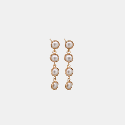 Earrings Pearl Rosalie - Rose Gold