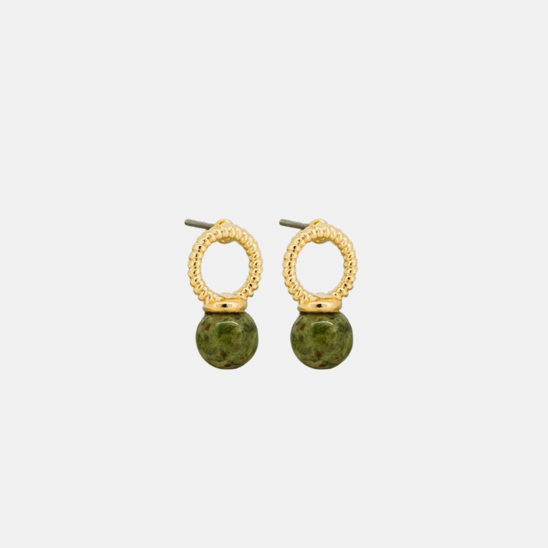 Earrings Porta Bell - Green