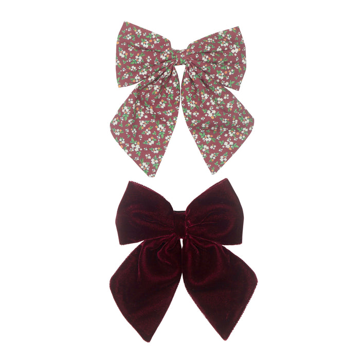 Mimi & Lula | Into the Woods Agnes Bow Pack - Burgundy
