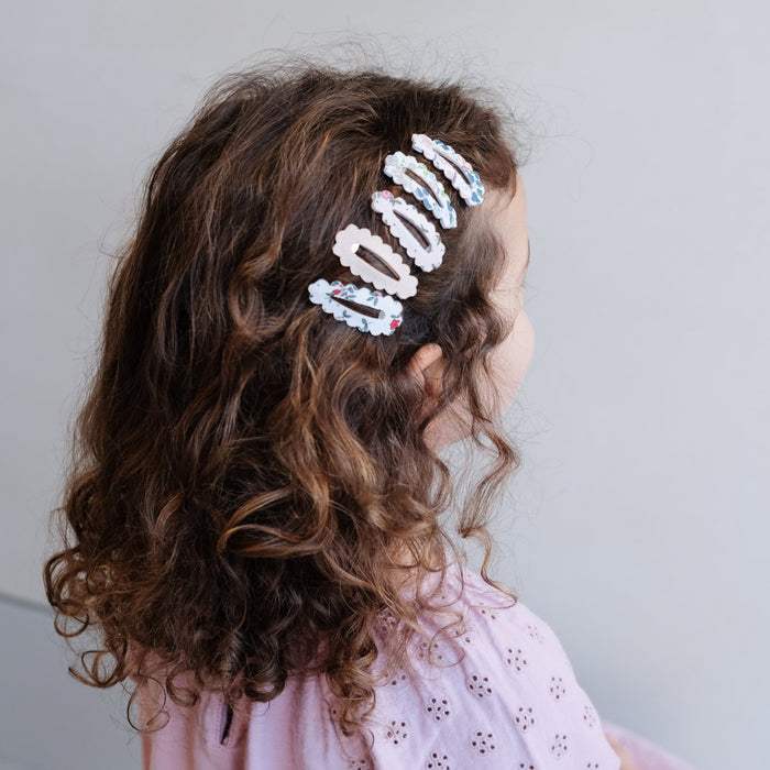 Mimi & Lula | Scalloped Floral Clic Clac Clips