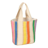 Mimi & Lula | Bright Rainbow Ribbon Basket Bag