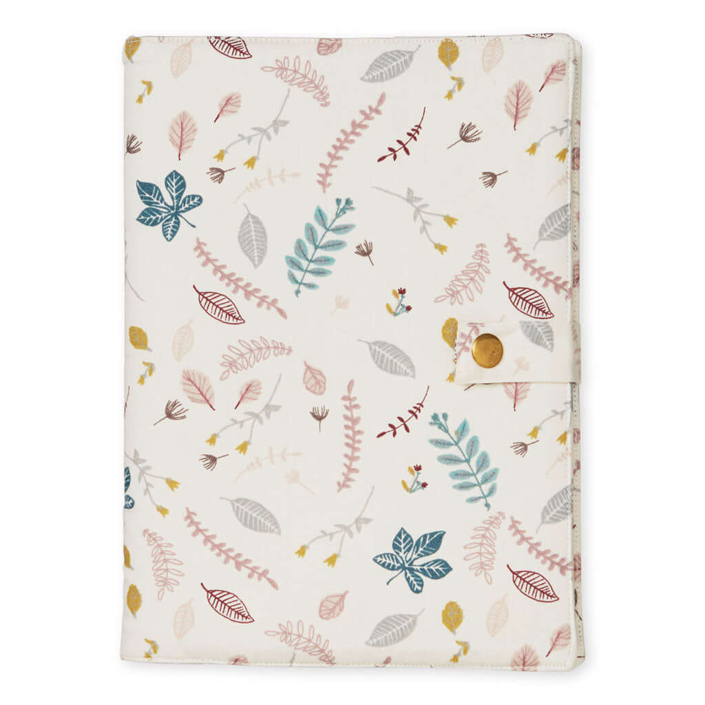 Cam Cam Health Book Cover - Pressed Leaves Rose