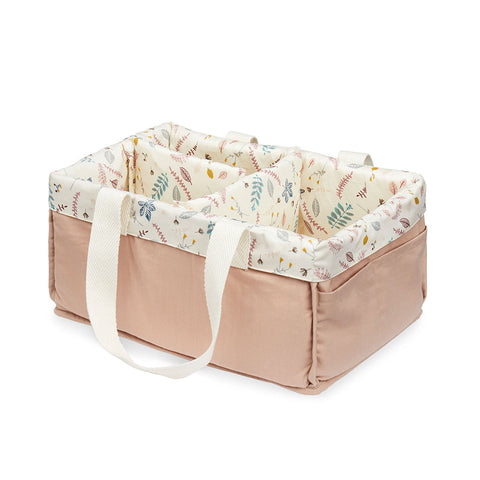 Cam Cam Diaper Caddy | Pressed Leaves Rose