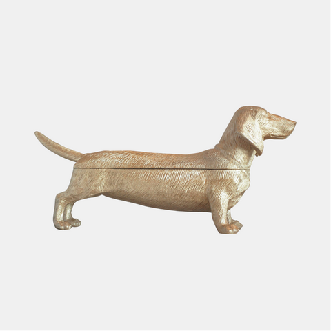 Dachshund Secret Bowl GOLD