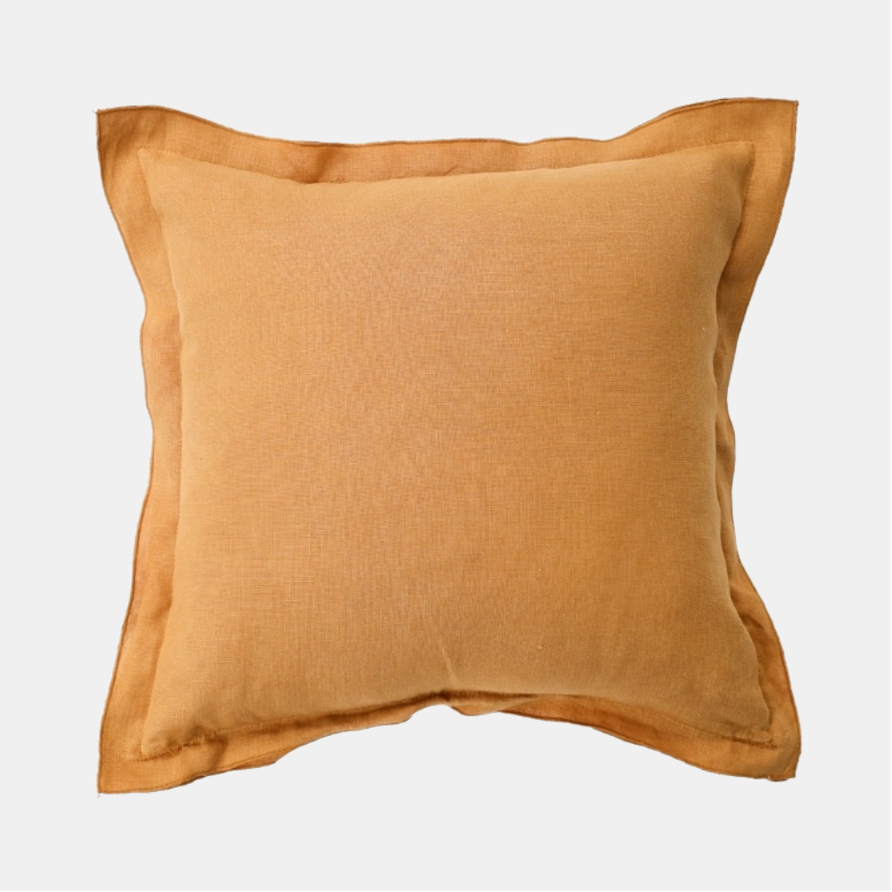 Linen Cushion 45cm - Camel