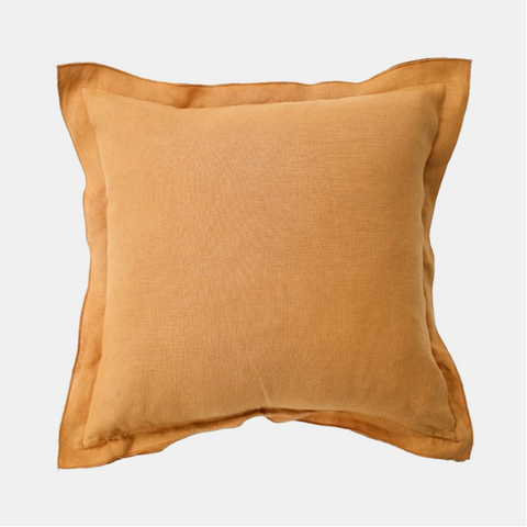 Linen Cushion 45cm - Camel