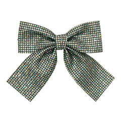 Bow Clip | Disco Ball Oversized