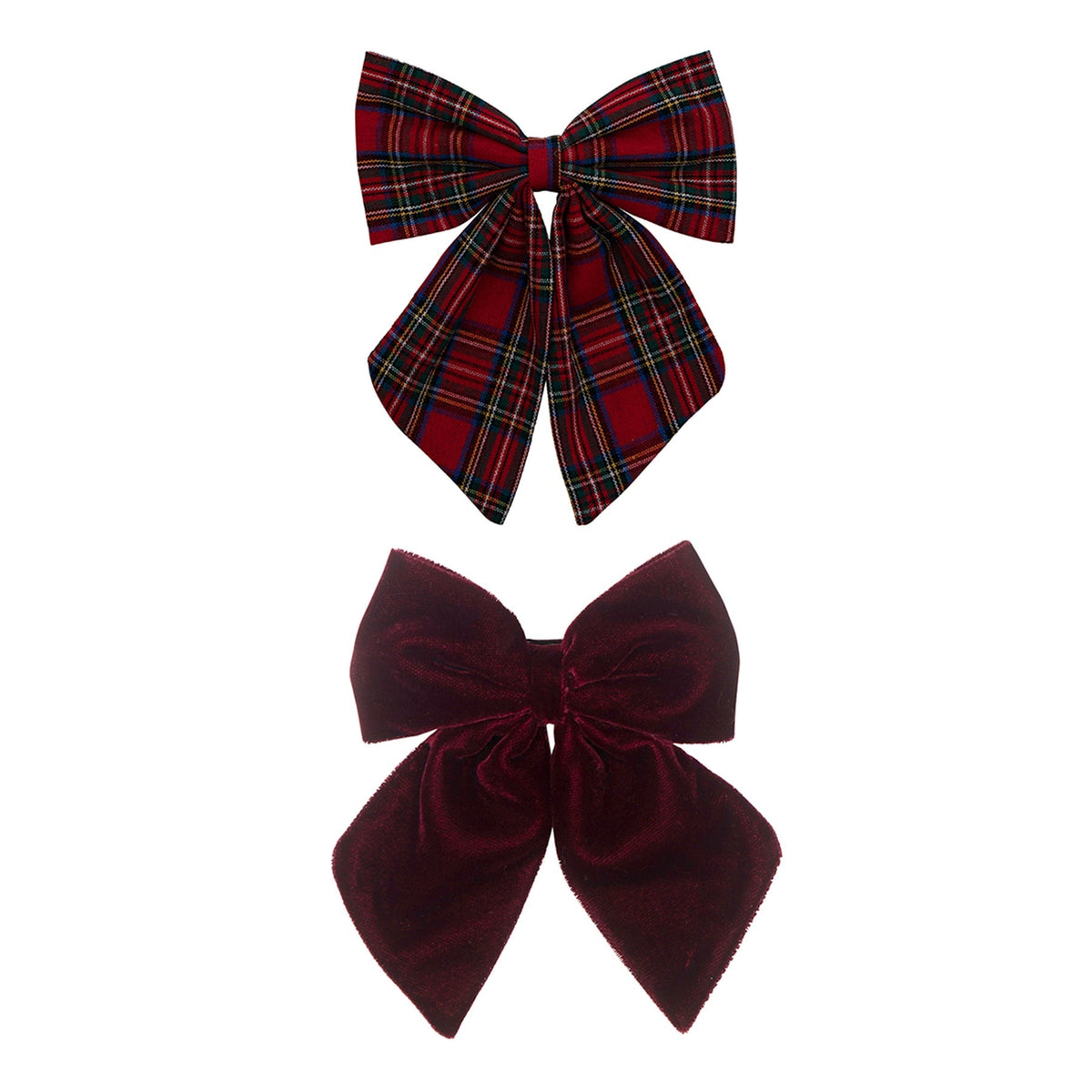 Bow Clips | Agnes Pack Tartan Red