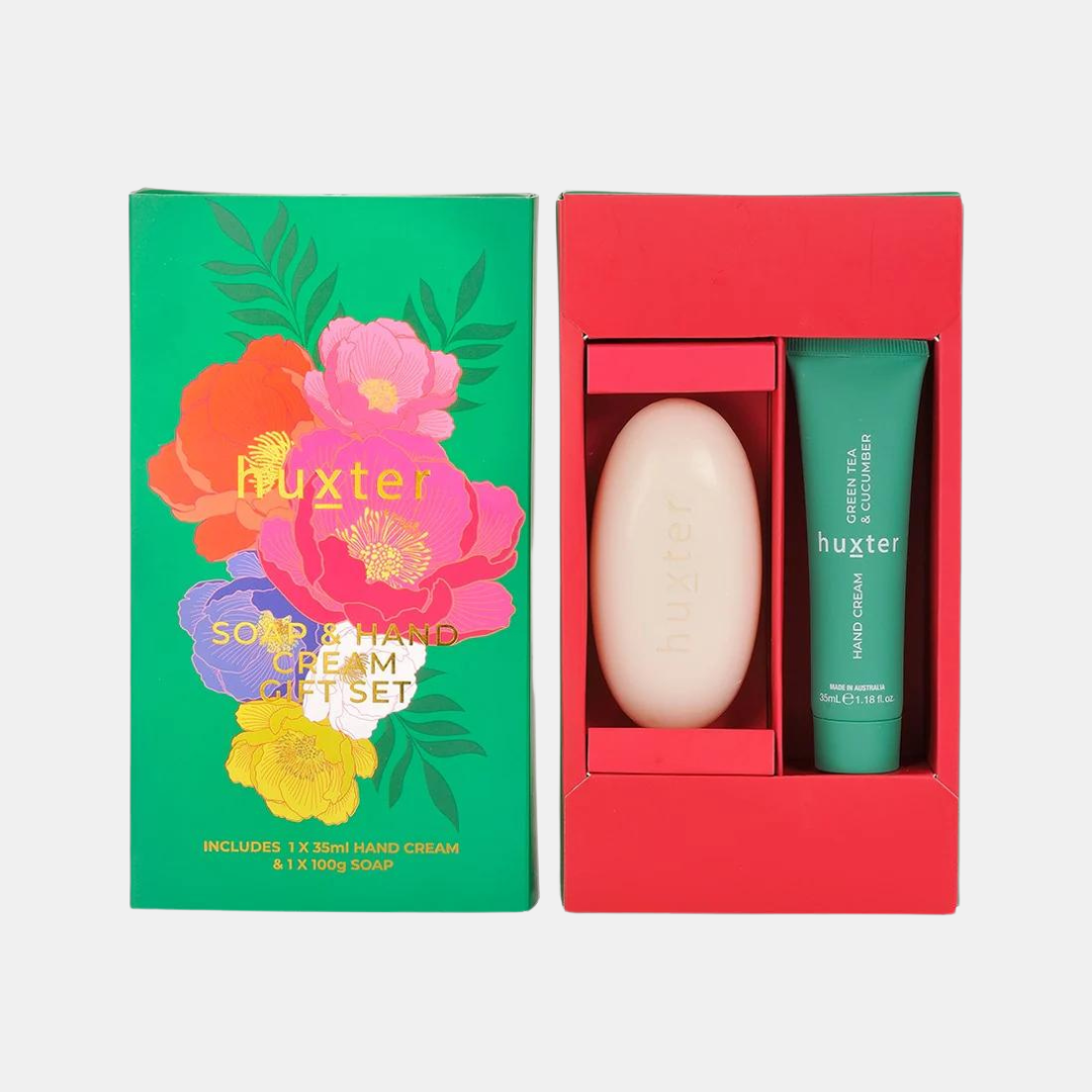 Soap & Hand Cream Gift Box - Green Tea & Cucumber